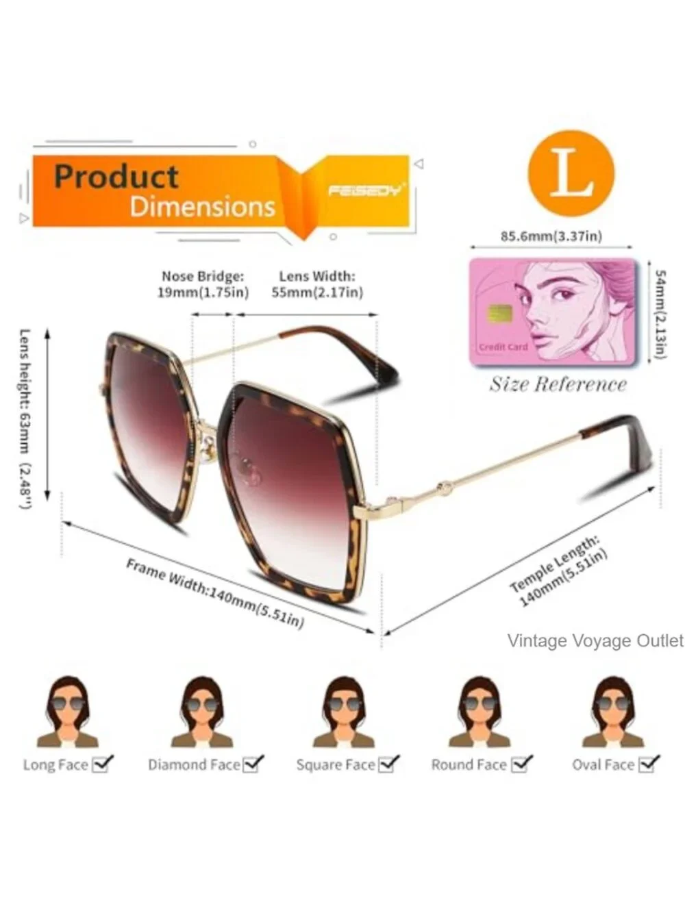 Oversized Hexagon Sunglasses for Women UV400 Protection Geometric Retro Style